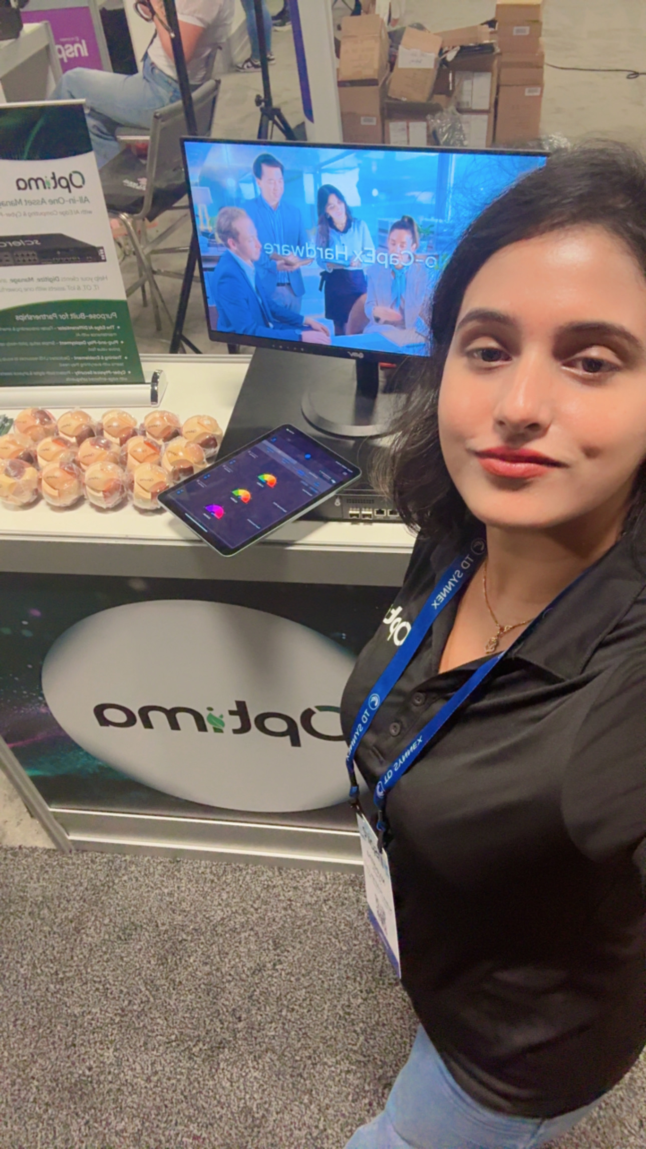 At the Optima booth, TD SYNNEX Inspire